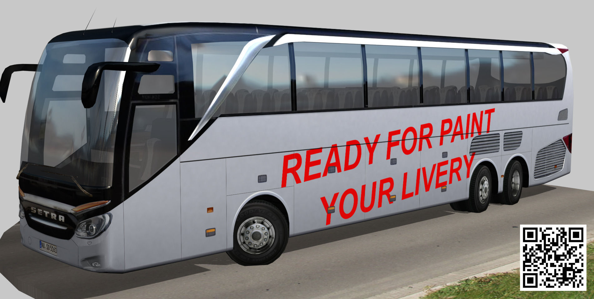 Setra S 516 HDH Low-poly 3D model_19