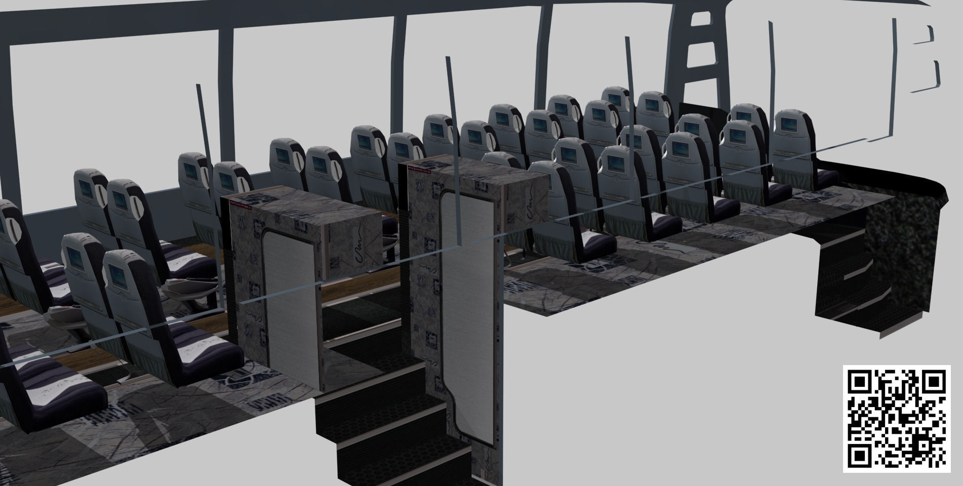 Setra S 516 HDH Low-poly 3D model_15