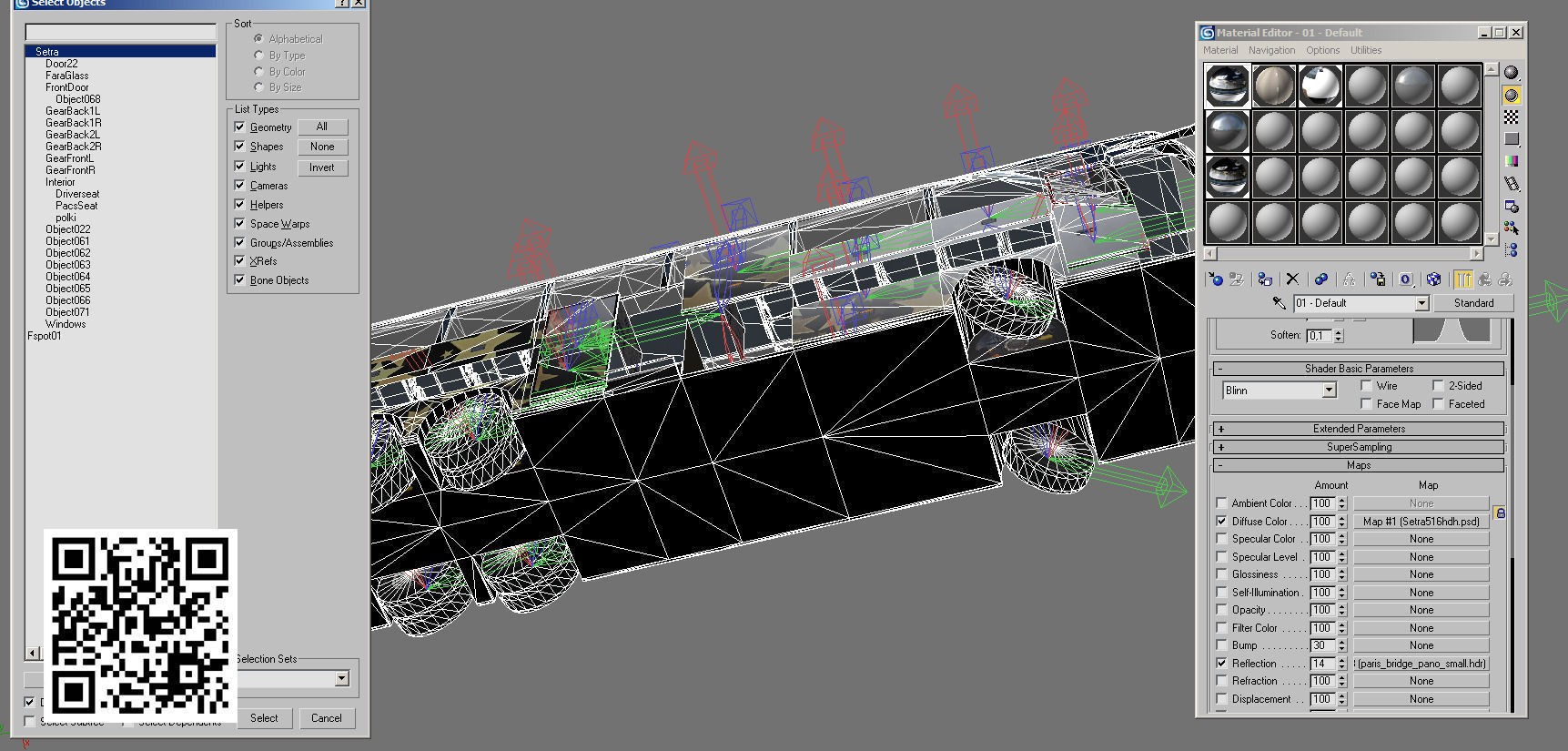 Setra S 516 HDH Low-poly 3D model_13