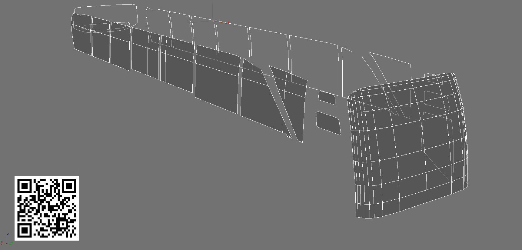 Setra S 516 HDH Low-poly 3D model_14