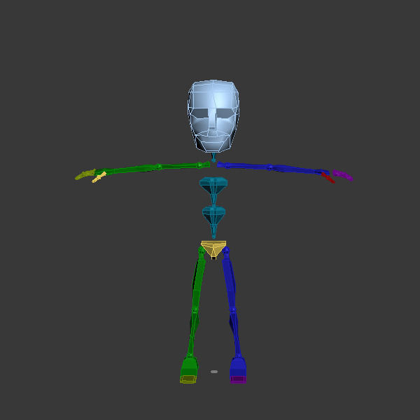 Ronnie cartoon guy rigged 3D model_8