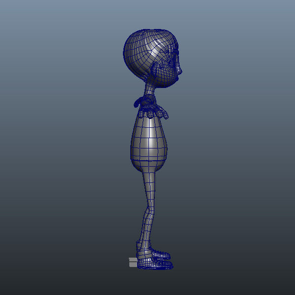 Ronnie cartoon guy rigged 3D model_4