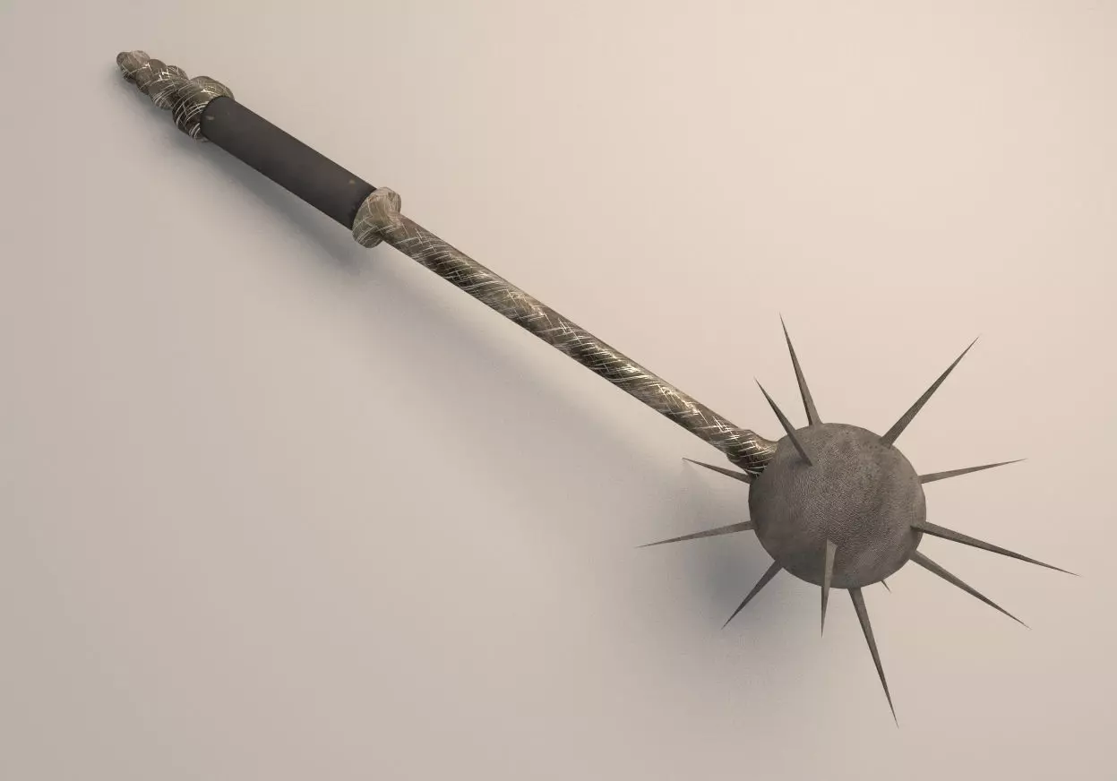 historic mace 3D model_0