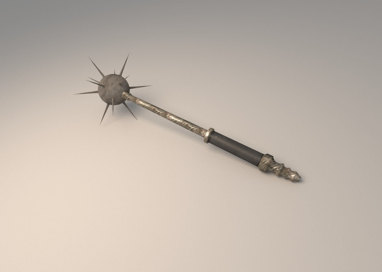 historic mace 3D Model .obj .3ds .fbx .blend .dae