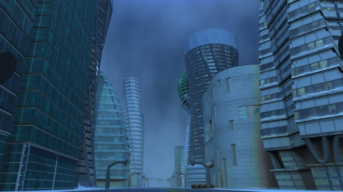 Futuristic Downtown Anchorage Alaska from ... 3D Model ...