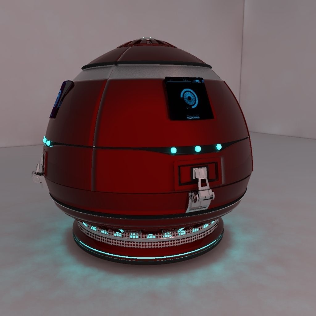 Holographic Projector 3D model_1