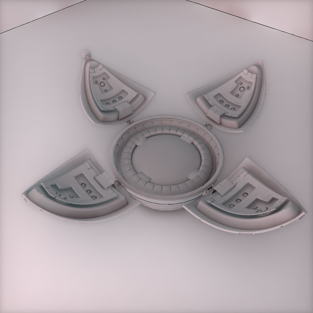 Holographic Projector 3D model_2