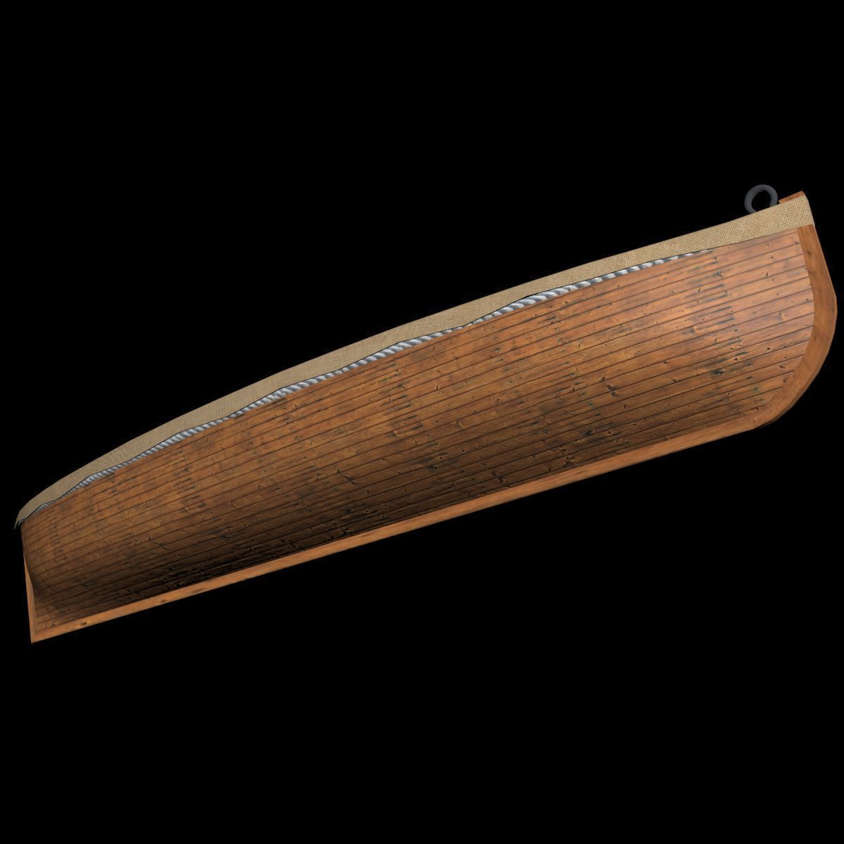 Life Boat Hull Only Low-poly 3D model_5