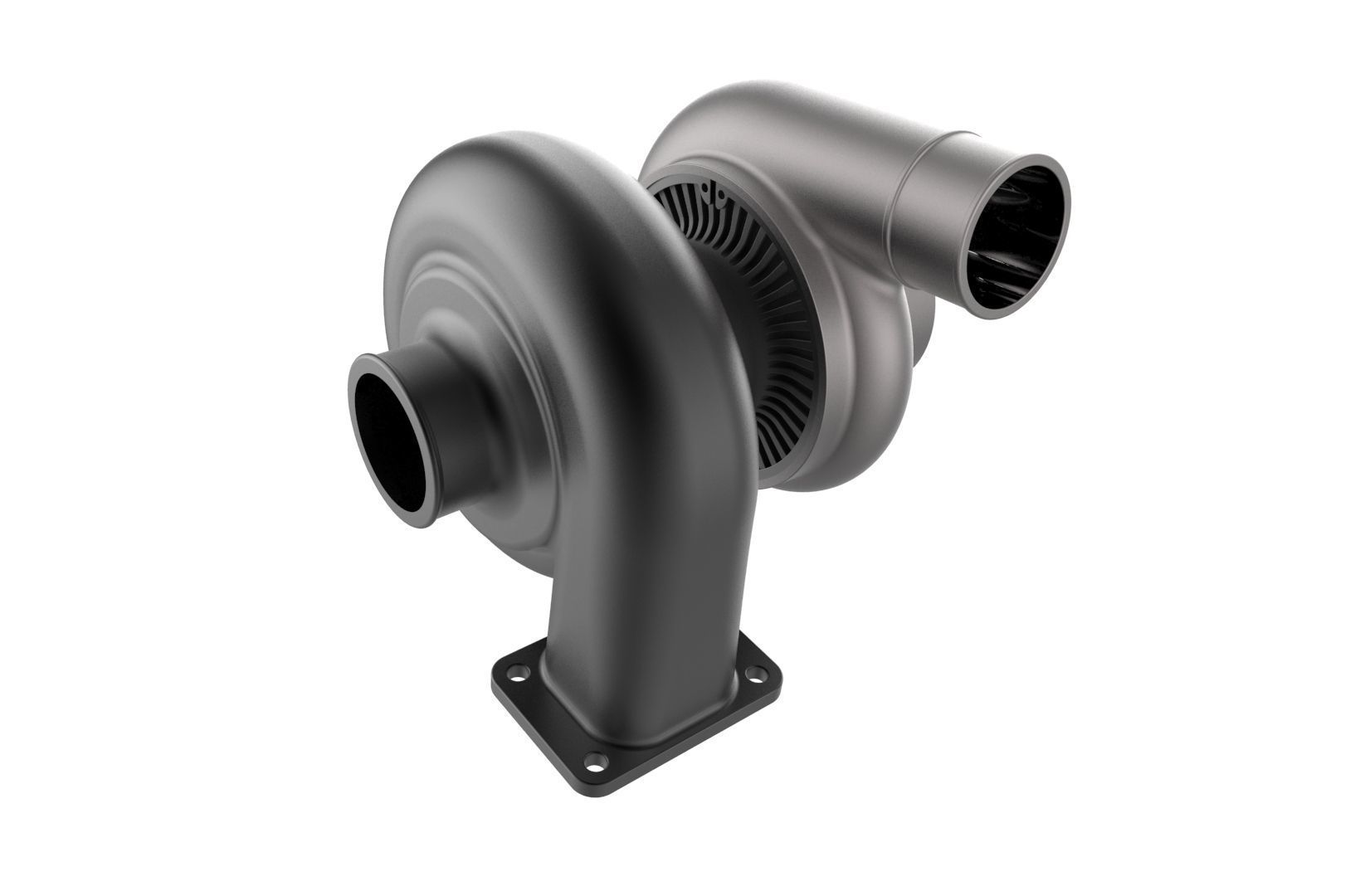 Turbocharger turbo 3D print model_13