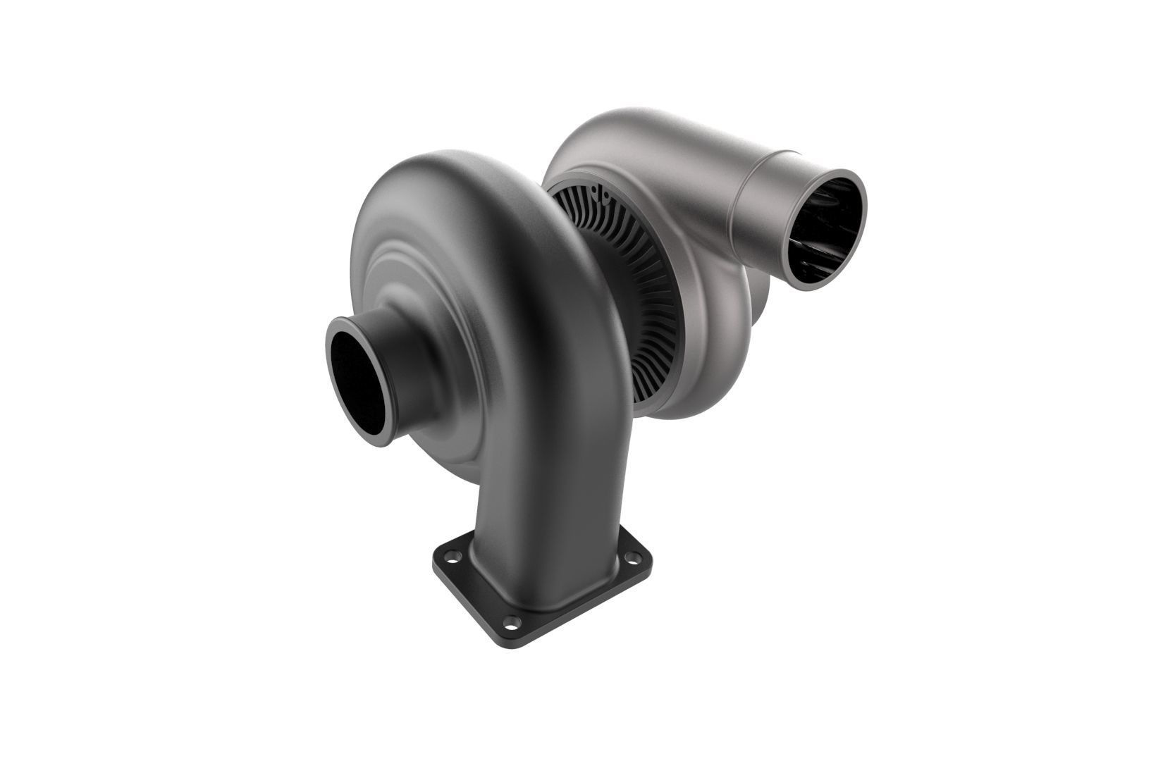 Turbocharger turbo 3D print model_14