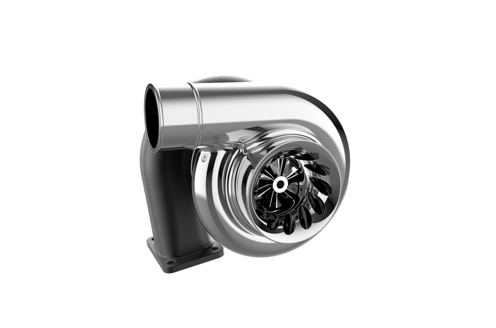 Turbocharger turbo 3D print model_28