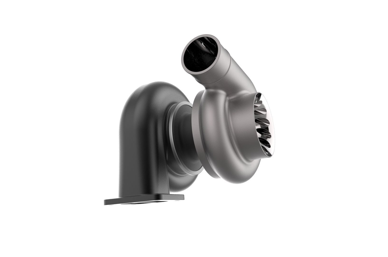 Turbocharger turbo 3D print model_16