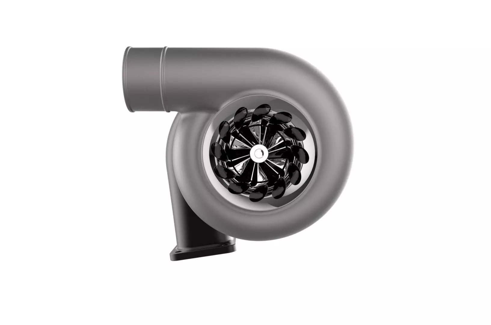 Turbocharger turbo 3D print model_0