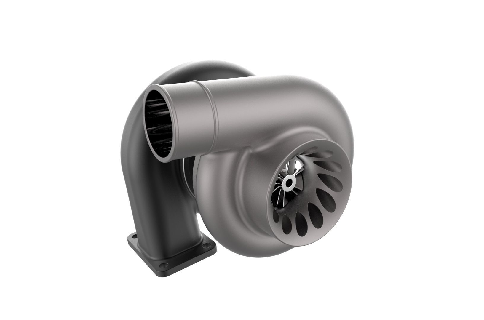 Turbocharger turbo 3D print model_26