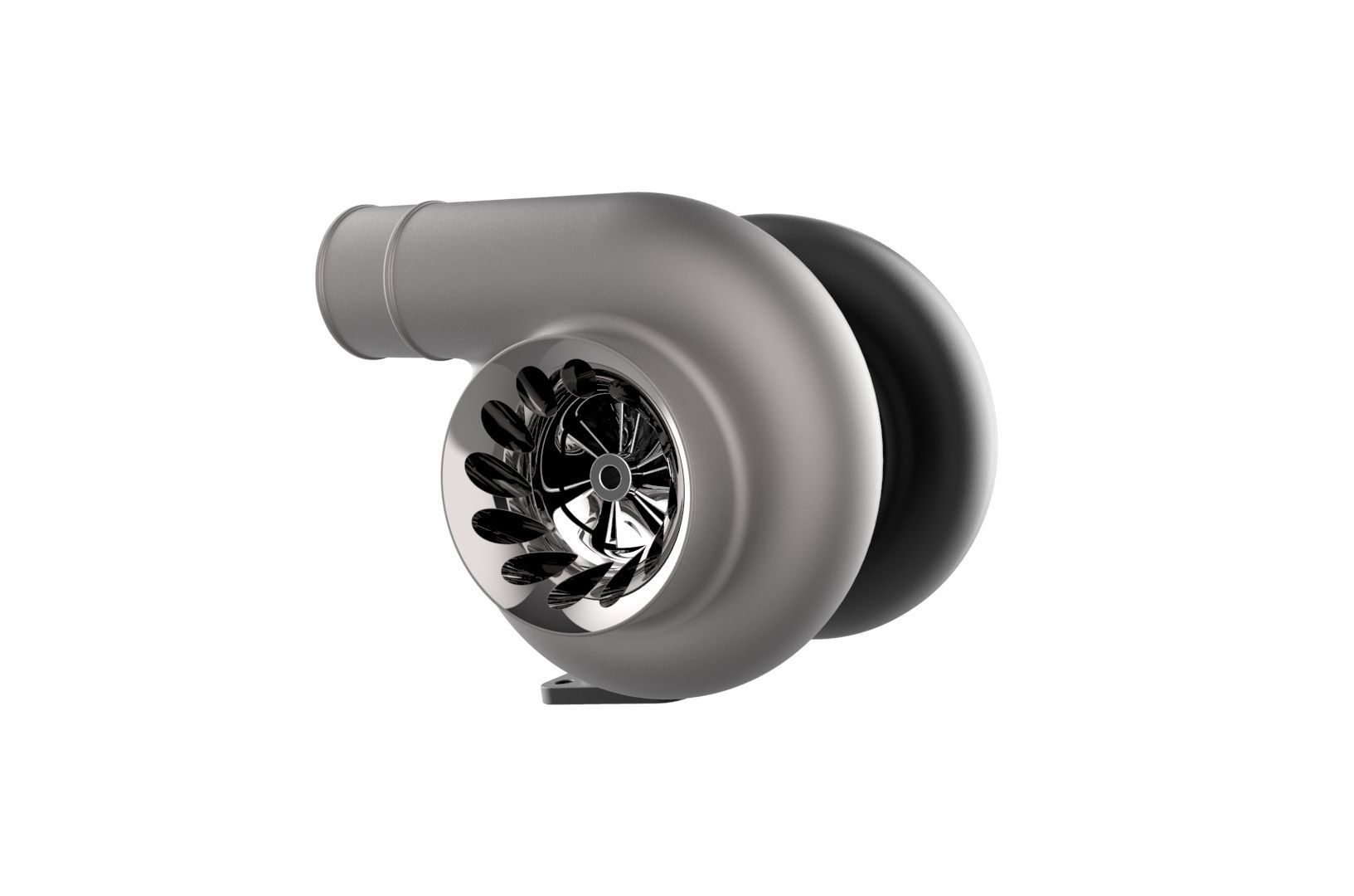 Turbocharger turbo 3D print model_4