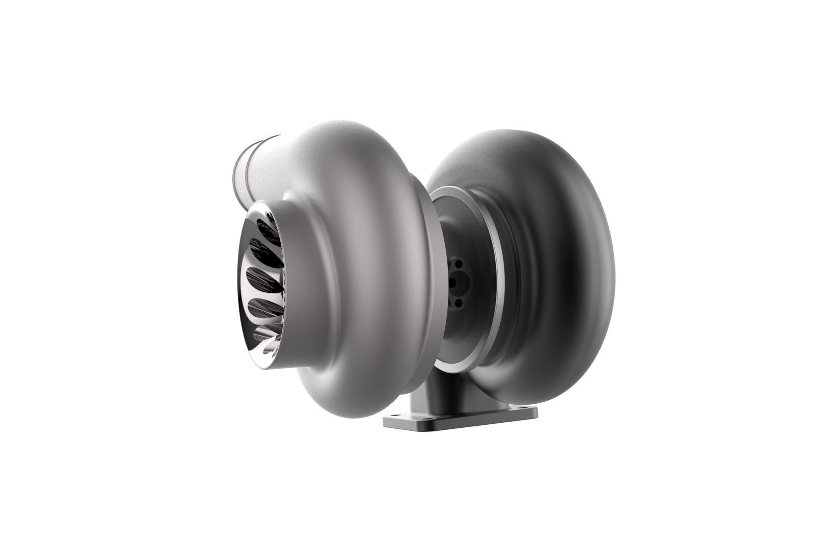 Turbocharger turbo 3D print model_6