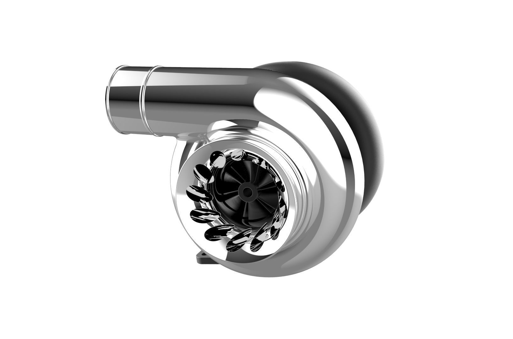 Turbocharger turbo 3D print model_32
