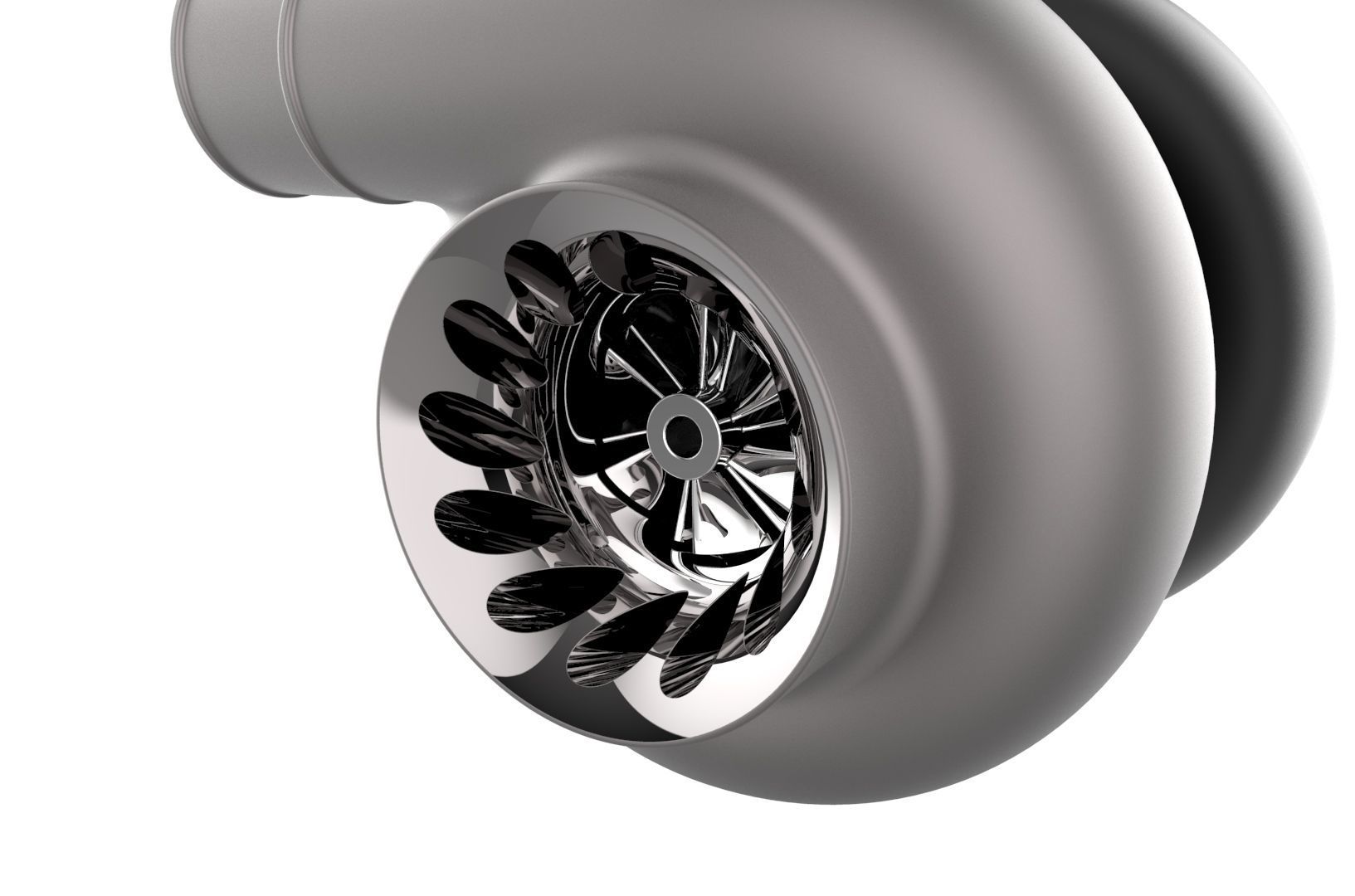 Turbocharger turbo 3D print model_20