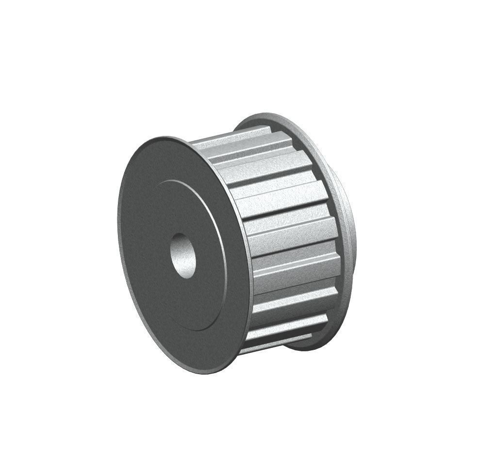 Timing pulley 38 9525mm pitch parametric 3D print model_9