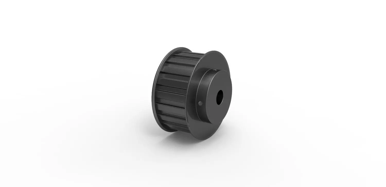 Timing pulley 38 9525mm pitch parametric 3D print model_0