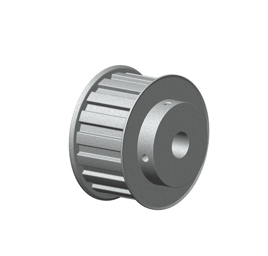 Timing pulley 38 9525mm pitch parametric 3D print model_1