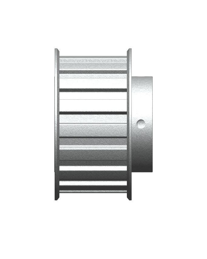 Timing pulley 38 9525mm pitch parametric 3D print model_7