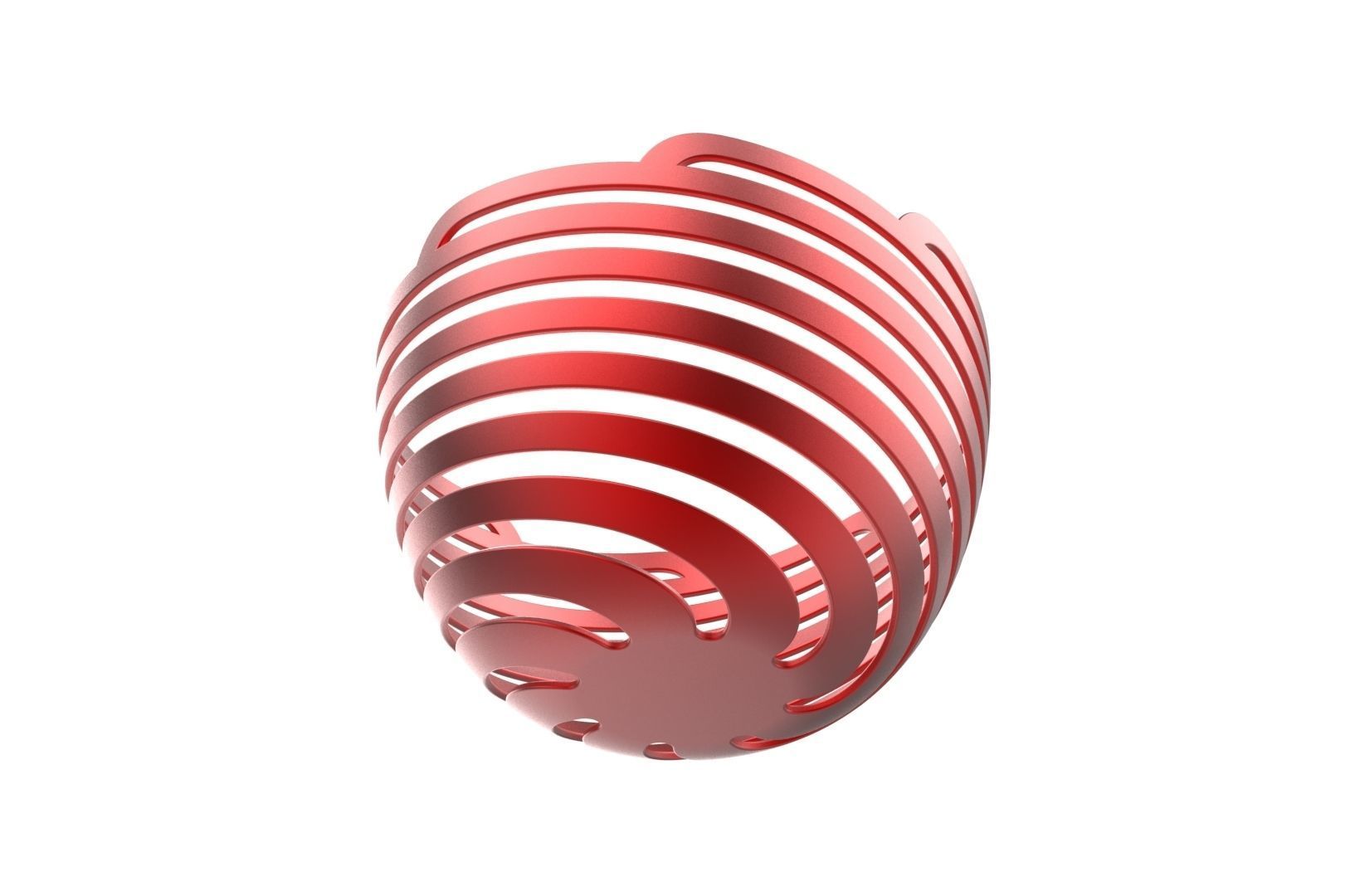 Spiral Bowl 3D print model_9