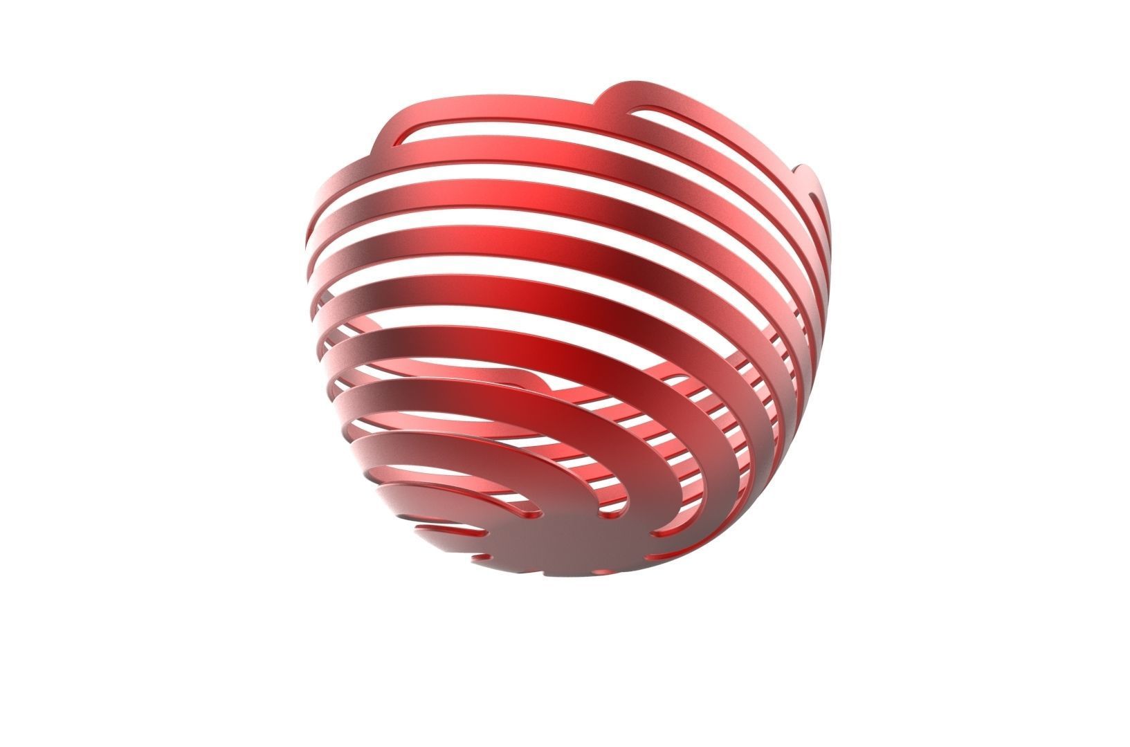 Spiral Bowl 3D print model_8