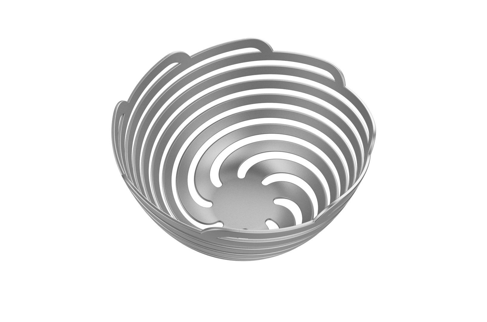 Spiral Bowl 3D print model_16
