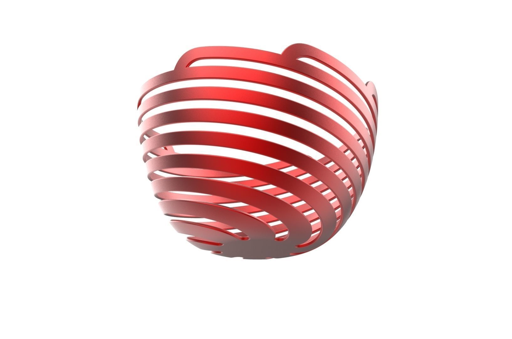 Spiral Bowl 3D print model_7