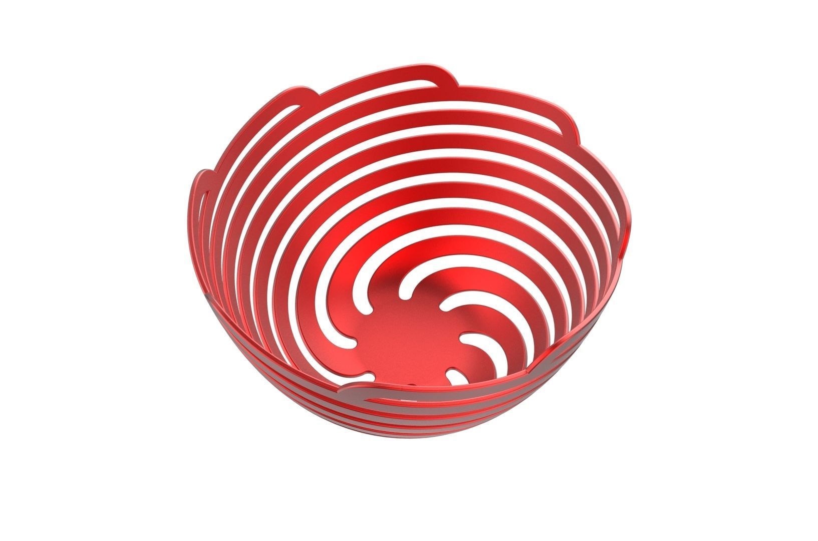 Spiral Bowl 3D print model_30