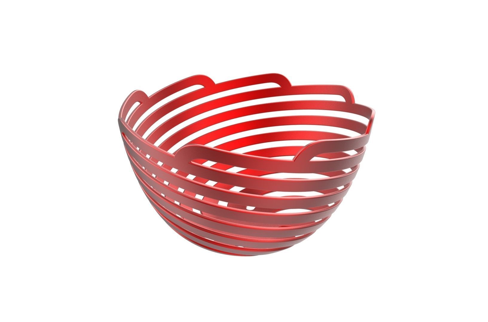 Spiral Bowl 3D print model_1