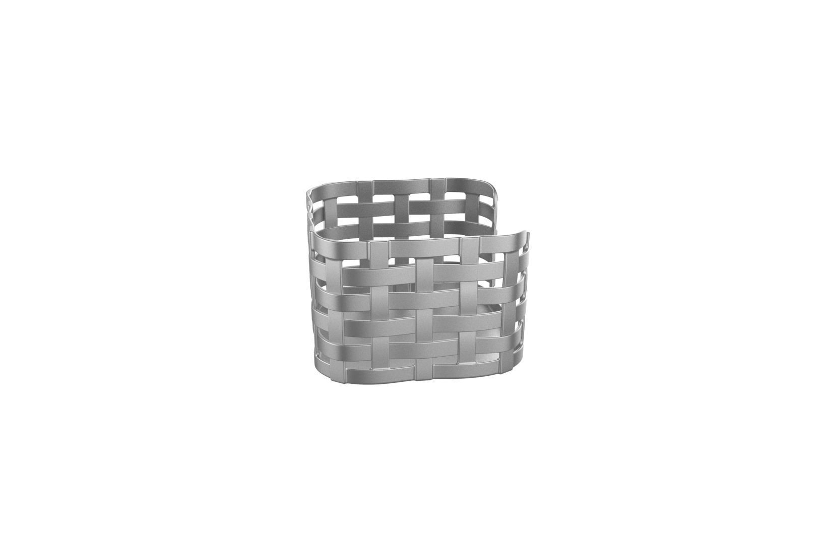 Wooven Desk note paper holder 3D print model_9