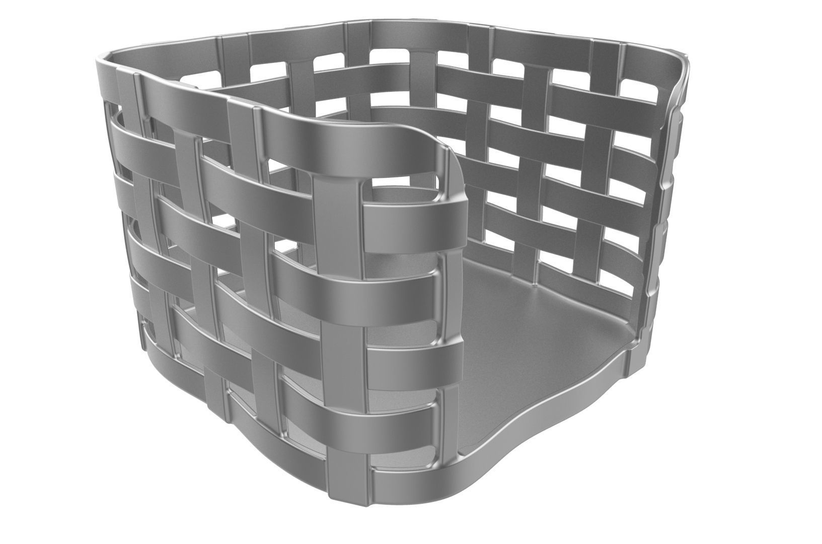 Wooven Desk note paper holder 3D print model_33