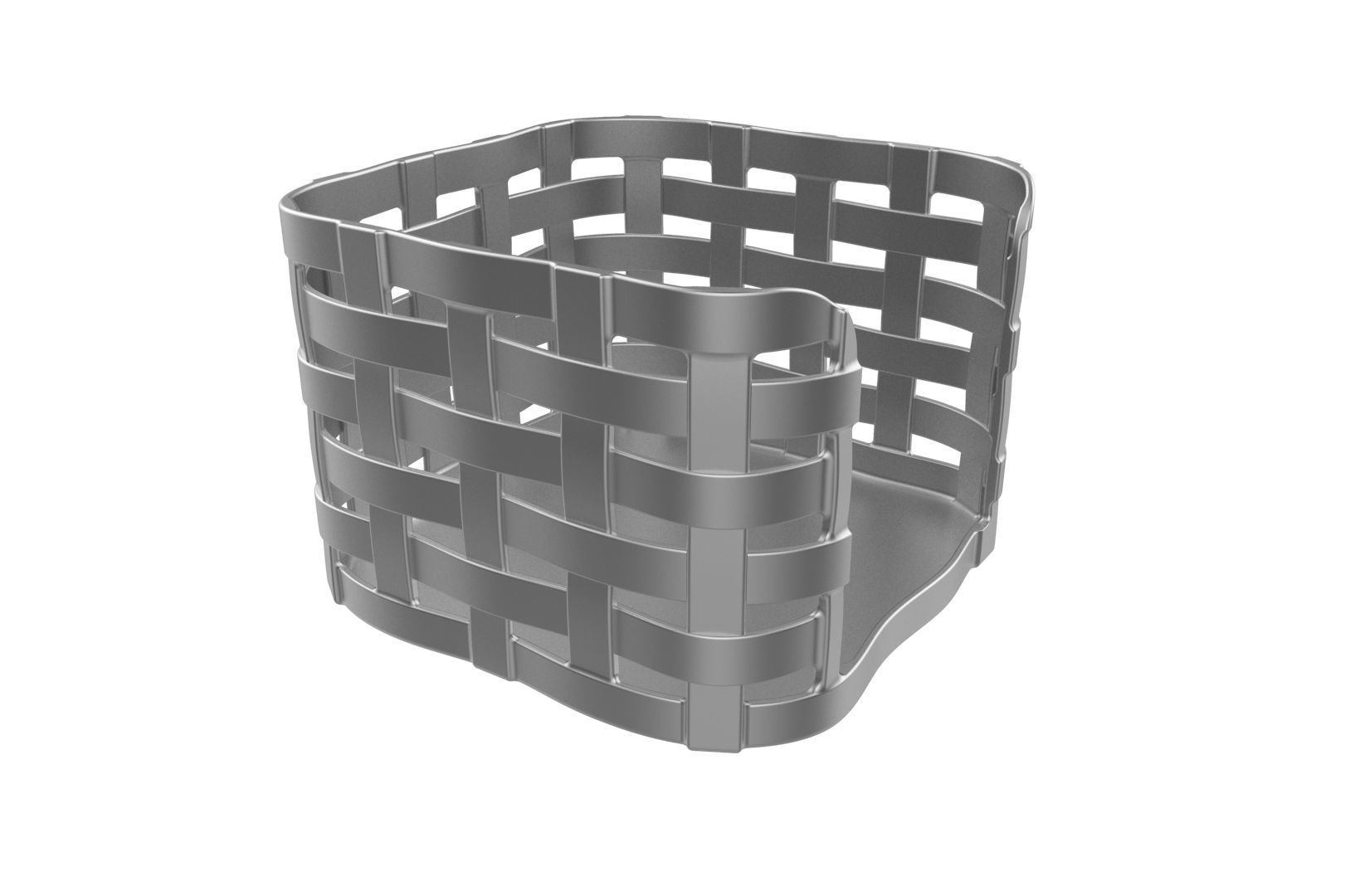 Wooven Desk note paper holder 3D print model_25