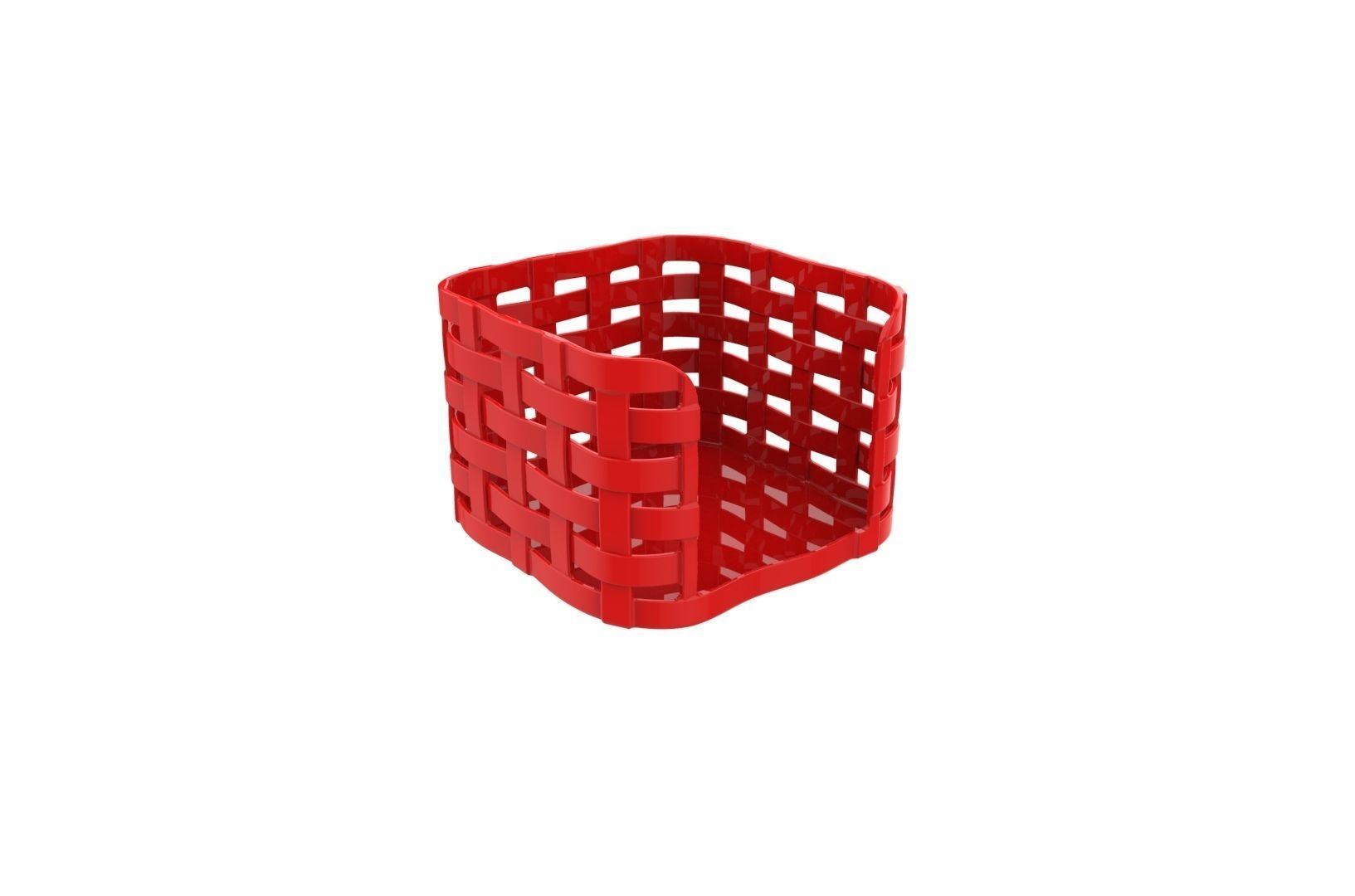 Wooven Desk note paper holder 3D print model_31