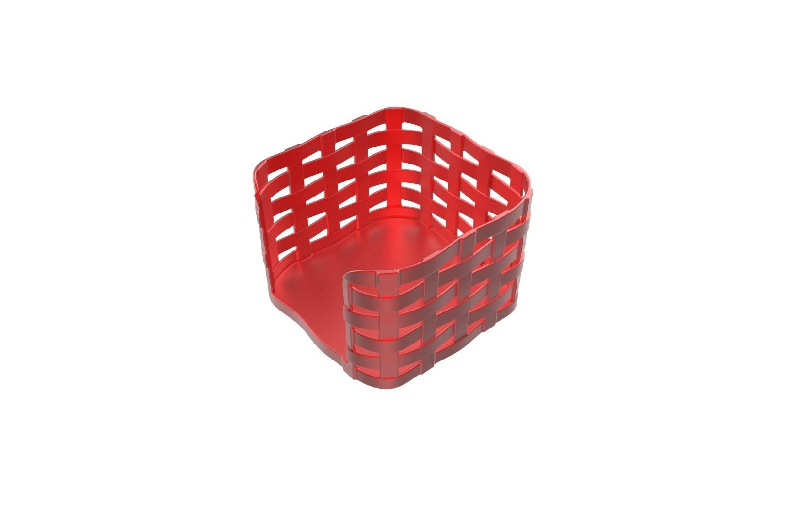 Wooven Desk note paper holder 3D print model_27