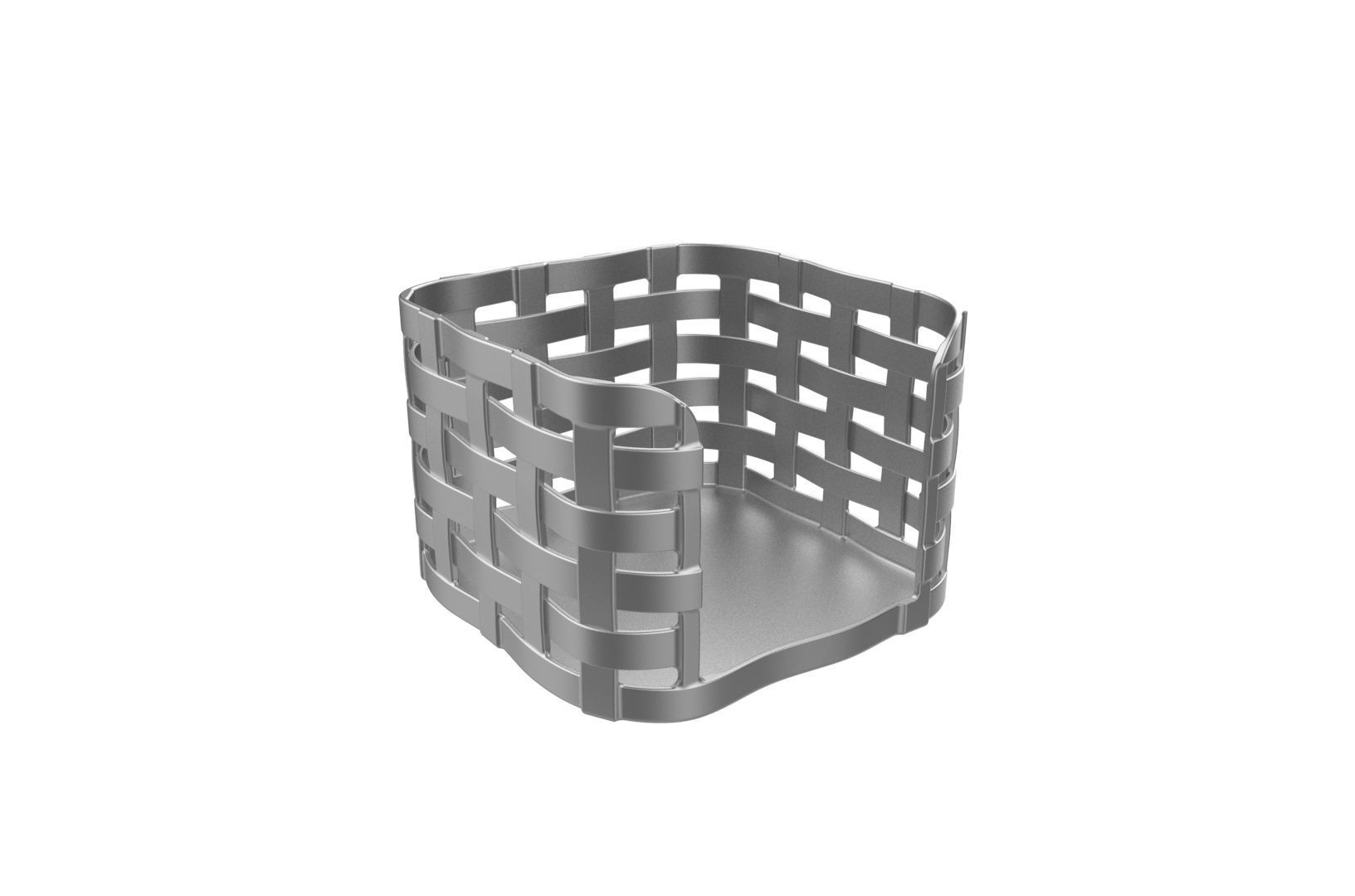 Wooven Desk note paper holder 3D print model_21