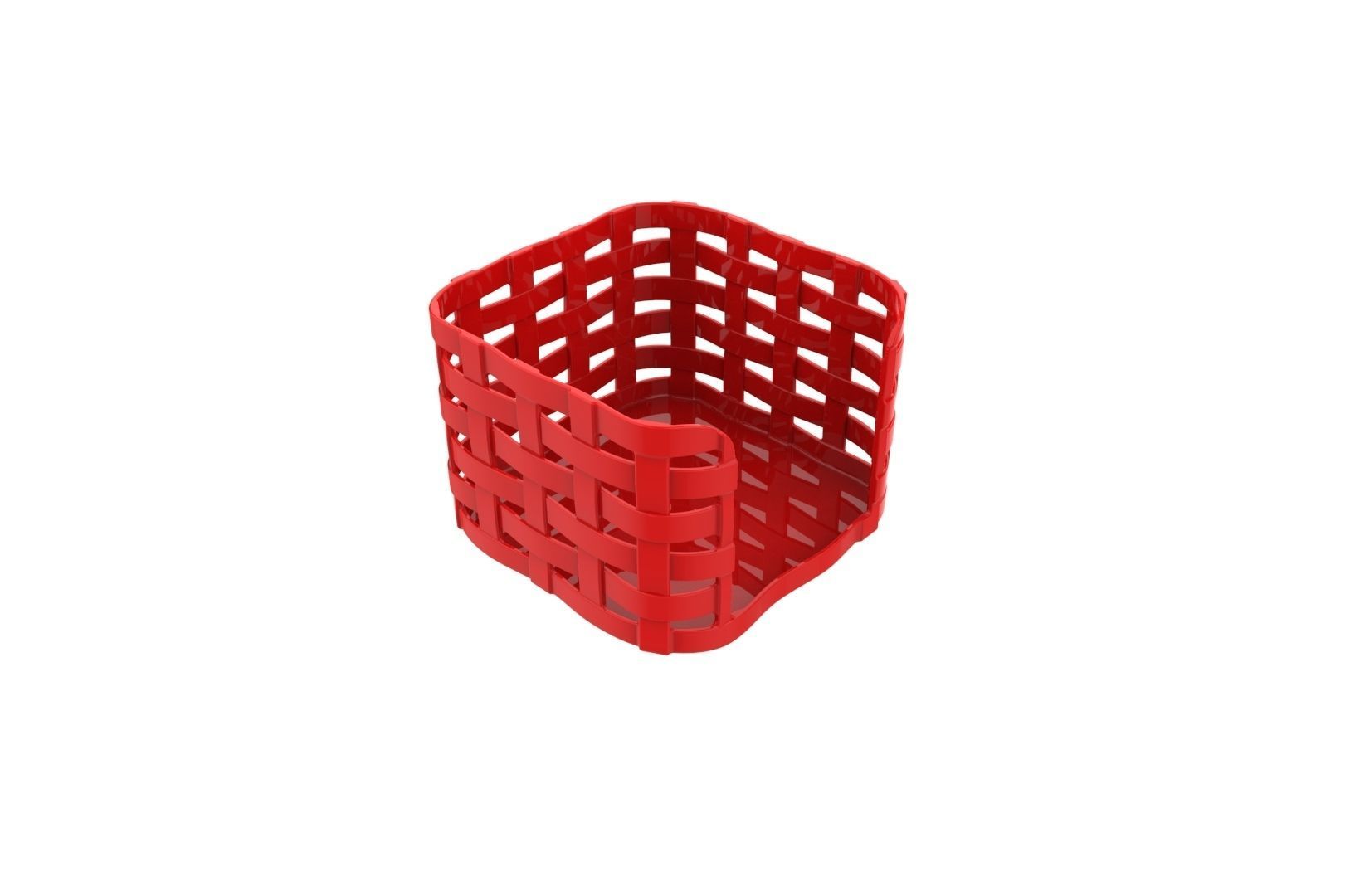 Wooven Desk note paper holder 3D print model_32