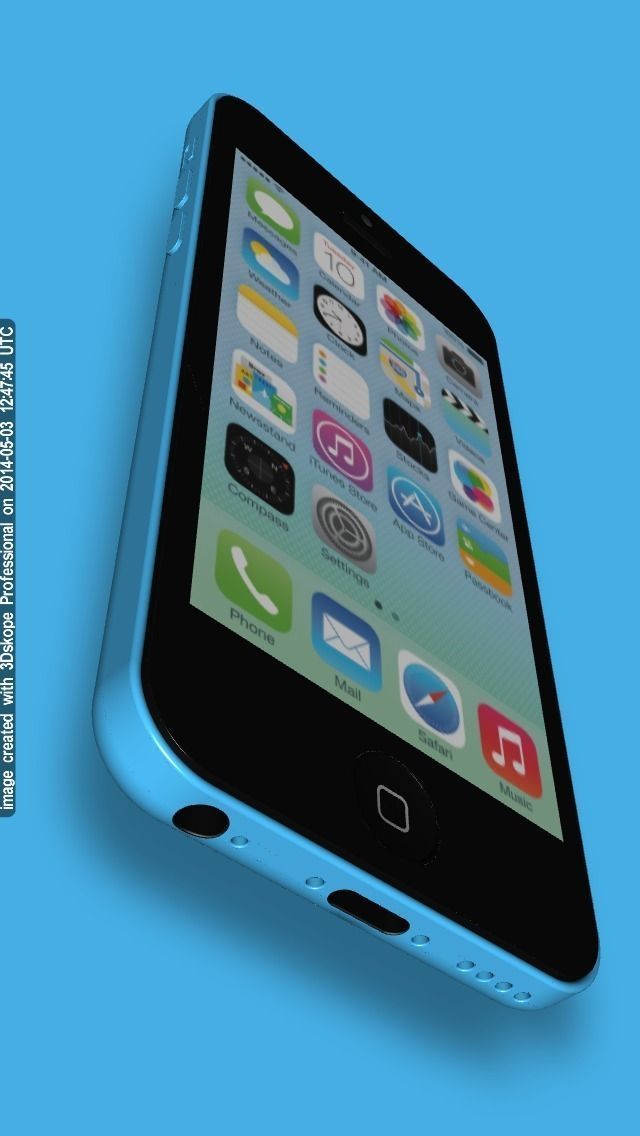 iPhone 5C 3D print model_31