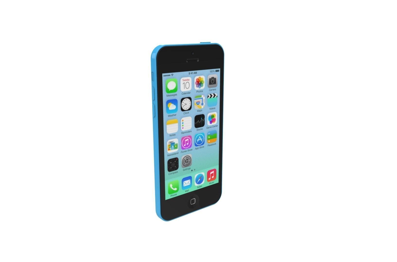 iPhone 5C 3D print model_3