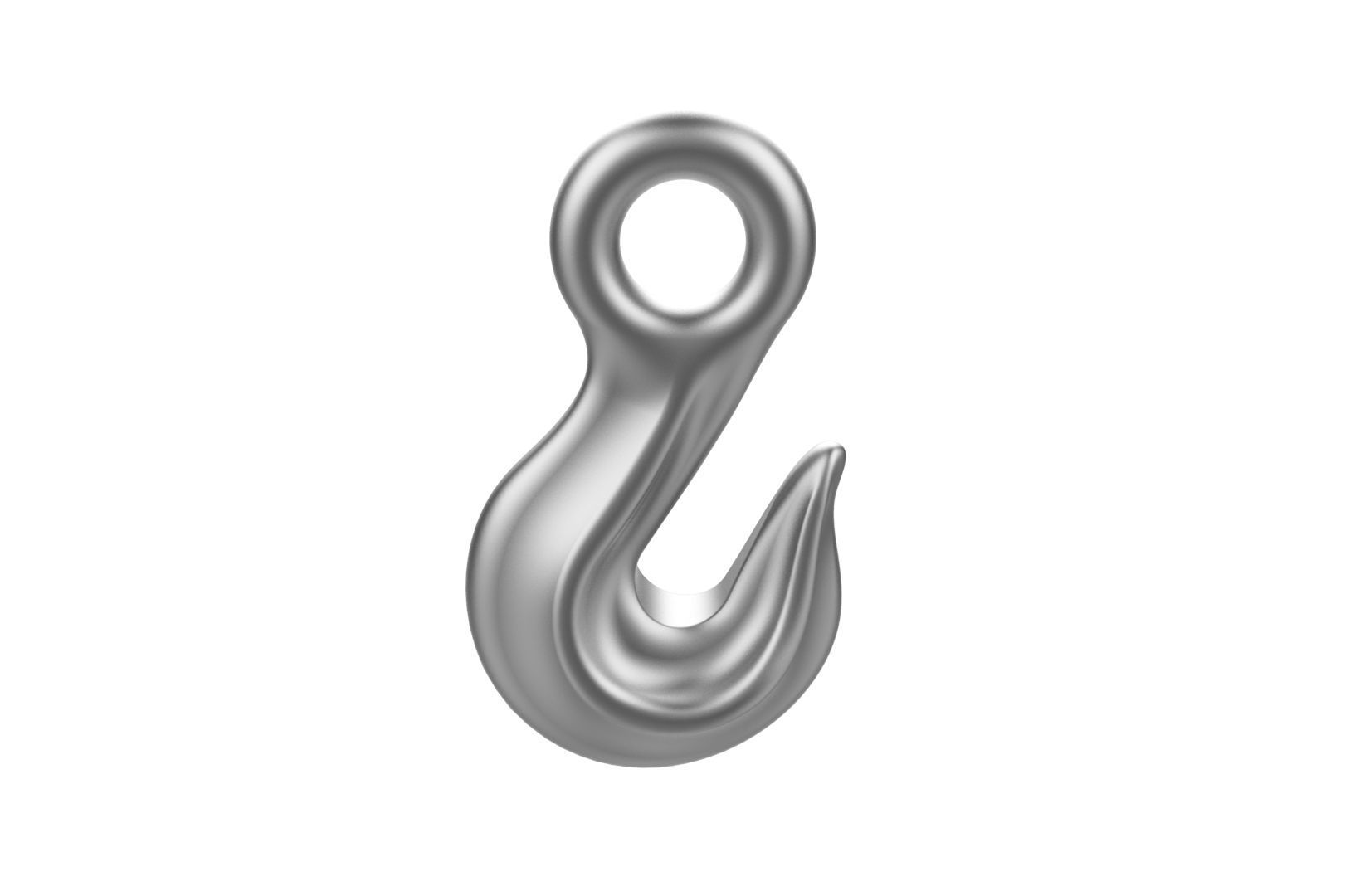 Industrial crane hook 3D print model_29