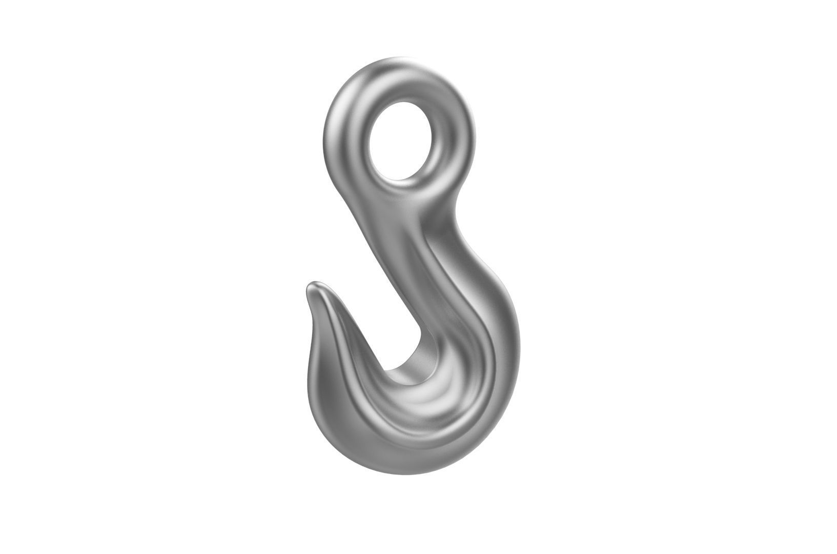 Industrial crane hook 3D print model_22