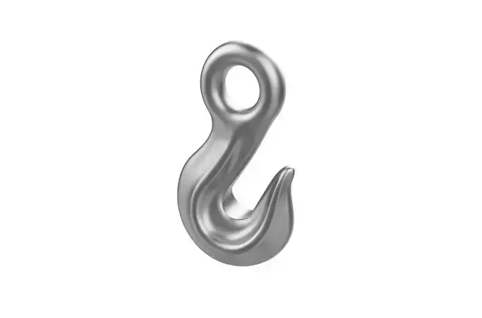 Industrial crane hook 3D print model