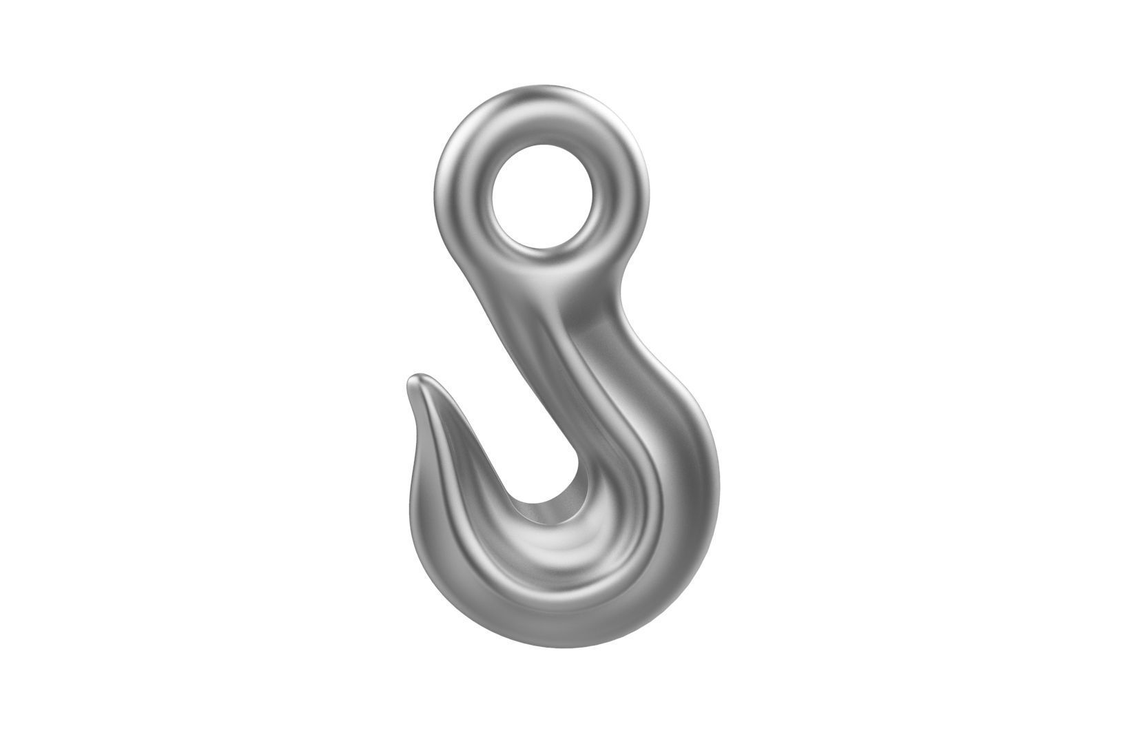 Industrial crane hook 3D print model_13