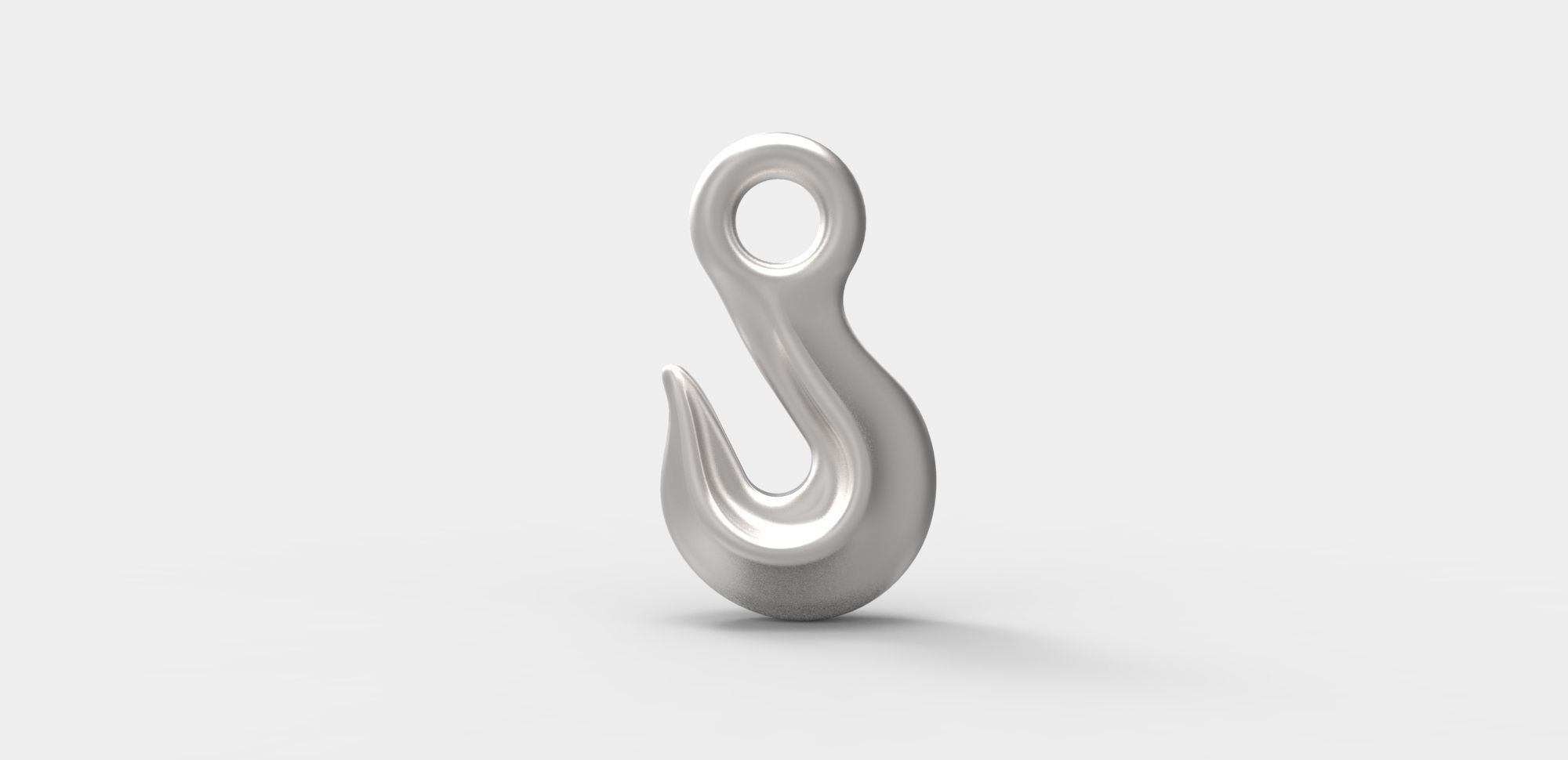 Industrial crane hook 3D print model_38