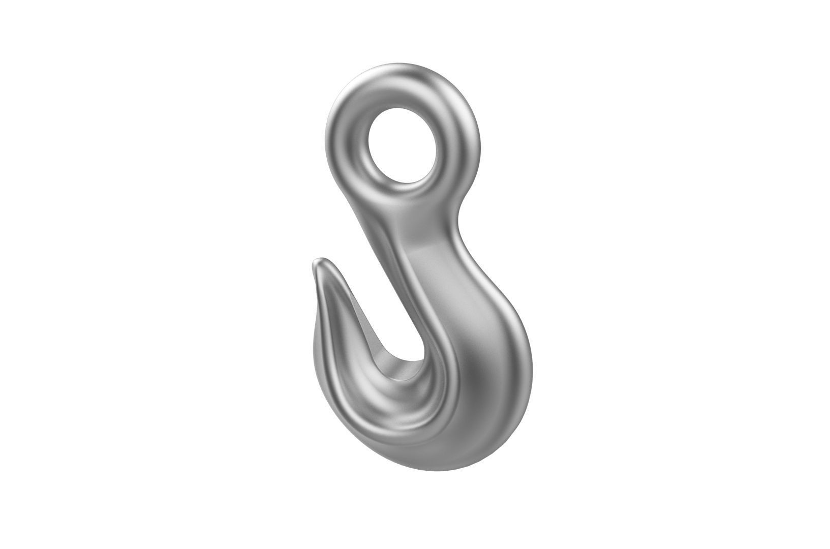 Industrial crane hook 3D print model_27