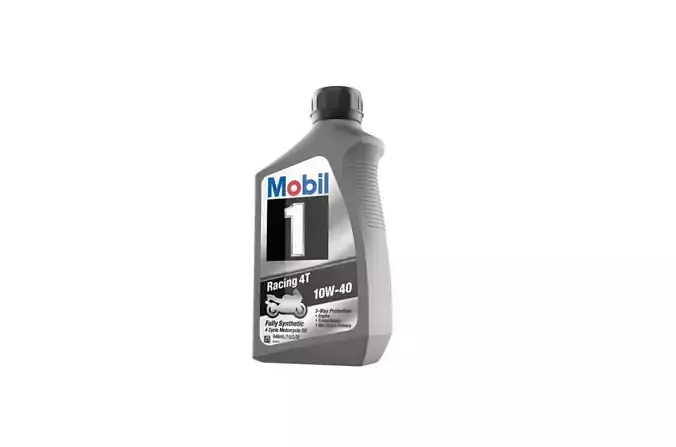 Mobil 10W-40 Oil bottle 3D print model