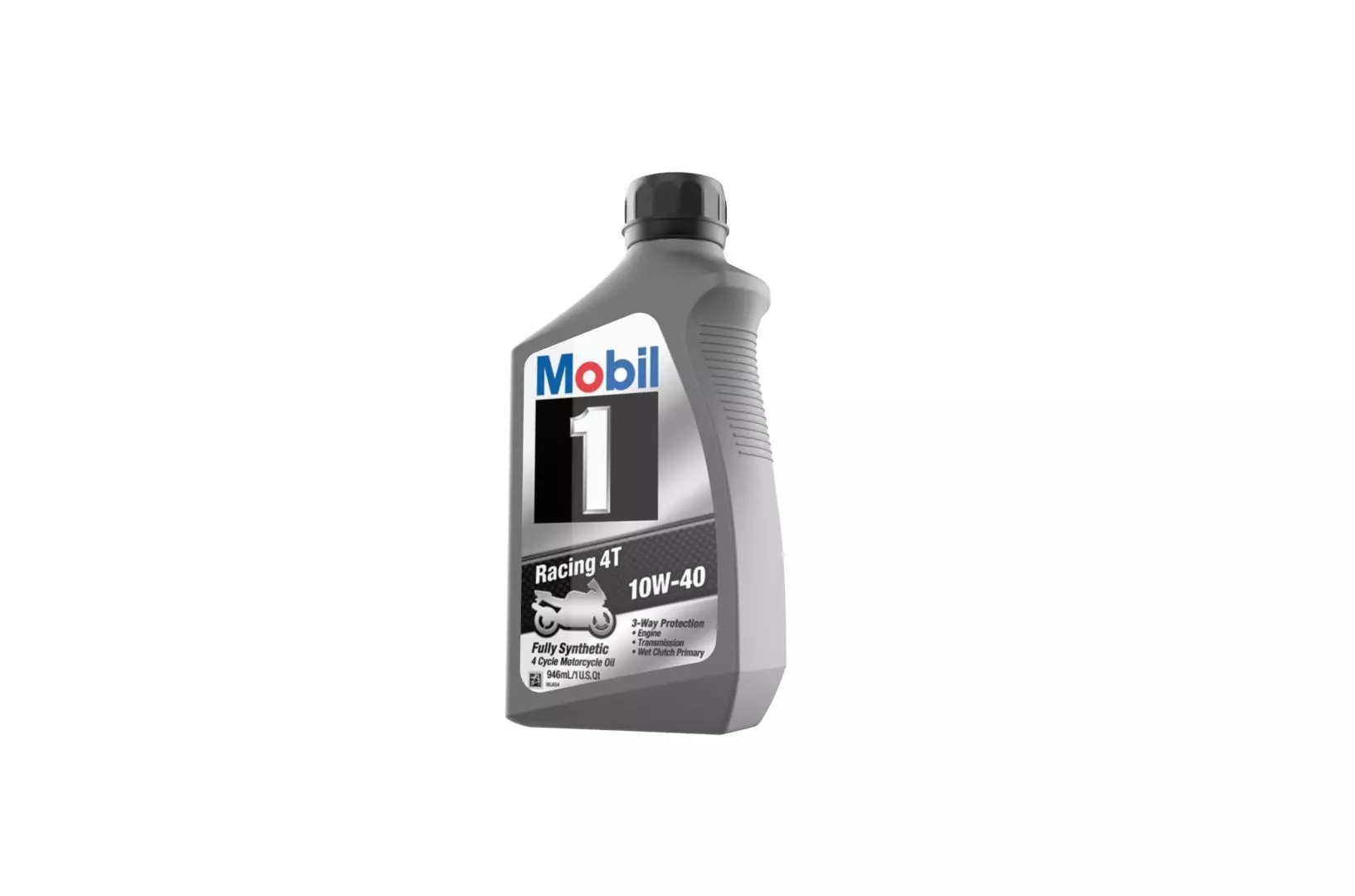 Mobil 10W-40 Oil bottle 3D print model_0