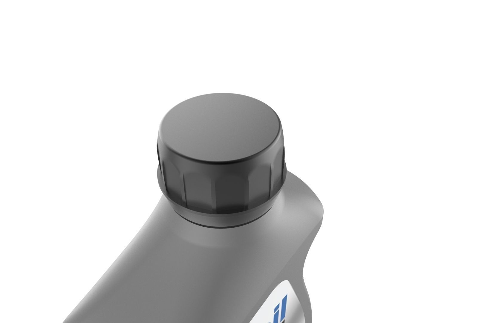 Mobil 10W-40 Oil bottle 3D print model_4